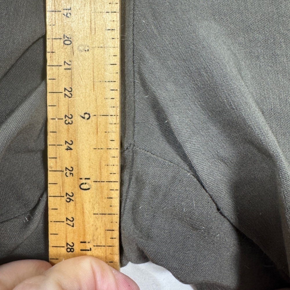 Dalia Womens Trouser Pants Size 8 Grey Slim Ankle Academia Preppy Stretch MidRis - Picture 4 of 9